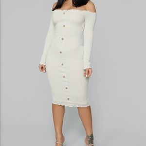 Jacklyn Midi Dress cream